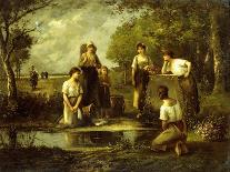 The Laundresses-Leon Richet-Framed Giclee Print