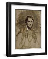 Léon Riesener (1800-1878), peintre, cousin de l'artiste-Eugene Delacroix-Framed Giclee Print