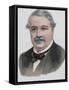 Leon Say (1826-1896). Engraving. Colored.-Tarker-Framed Stretched Canvas