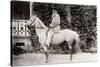 Leon Tolstoi (1828-1910) Sur Un Cheval a Moscou. Photographie a L'albumine De Sophia Andreevna Tols-Sophia Andreevna Tolstaya-Stretched Canvas