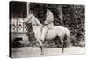 Leon Tolstoi (1828-1910) Sur Un Cheval a Moscou. Photographie a L'albumine De Sophia Andreevna Tols-Sophia Andreevna Tolstaya-Stretched Canvas