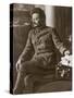 Leon Trotsky or Lev Davidovich Bronstein Russian Communist Leader in 1920-null-Stretched Canvas