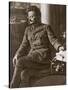 Leon Trotsky or Lev Davidovich Bronstein Russian Communist Leader in 1920-null-Stretched Canvas