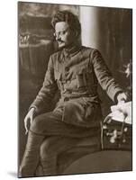 Leon Trotsky or Lev Davidovich Bronstein Russian Communist Leader in 1920-null-Mounted Photographic Print