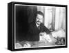 Leon Trotsky Russian Statesman, at Brest- Litovsk 1918-null-Framed Stretched Canvas