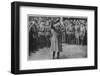 Leon Trotsky Russian Statesman, Haranguing Soldiers in 1920-null-Framed Photographic Print