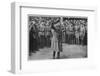 Leon Trotsky Russian Statesman, Haranguing Soldiers in 1920-null-Framed Photographic Print