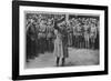 Leon Trotsky Russian Statesman, Haranguing Soldiers in 1920-null-Framed Photographic Print