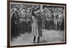 Leon Trotsky Russian Statesman, Haranguing Soldiers in 1920-null-Framed Photographic Print