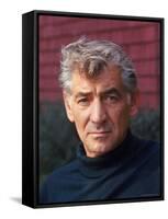 Leonard Bernstein Portrait-Alfred Eisenstaedt-Framed Stretched Canvas