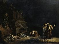 The Discovery of the Bodies of Pyramus and Thisbe, C.1630-35 (Oil on Copper)-Leonard Bramer-Giclee Print