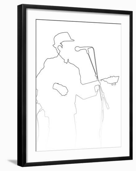 Leonard Cohen-Logan Huxley-Framed Art Print