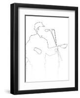 Leonard Cohen-Logan Huxley-Framed Art Print