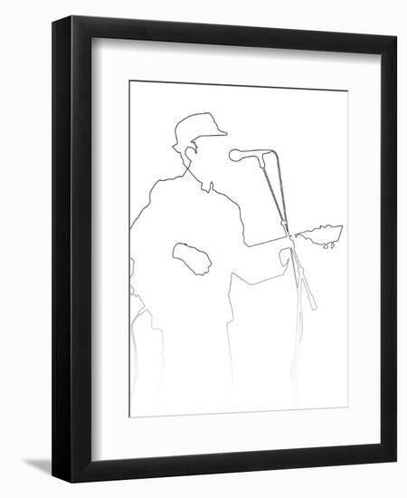 Leonard Cohen-Logan Huxley-Framed Art Print