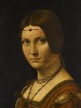 Portrait d'une dame de la cour de Milan, dit à tort "la belle ferronnière"-Léonard de Vinci-Stretched Canvas