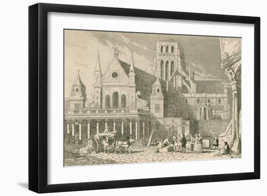 Leonard Holt Conversing with the Masons before the Portico of Saint Paul'S-John Franklin-Framed Giclee Print