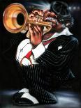 Jazzman Moe-Leonard Jones-Framed Art Print
