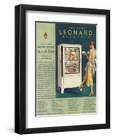 Leonard, Magazine Advertisement, USA, 1920-null-Framed Premium Giclee Print