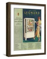 Leonard, Magazine Advertisement, USA, 1920-null-Framed Giclee Print