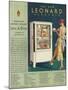 Leonard, Magazine Advertisement, USA, 1920-null-Mounted Giclee Print