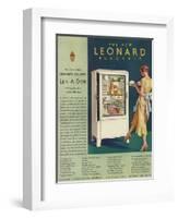 Leonard, Magazine Advertisement, USA, 1920-null-Framed Giclee Print