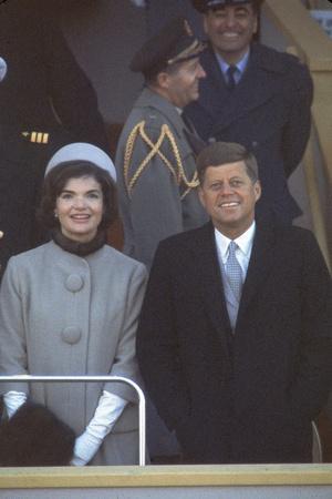 President Kennedy with First Lady Jackie at His Inauguration