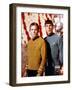 Leonard Nimoy; William Shatner. "Star Trek" [1966].-null-Framed Photographic Print