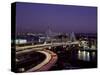 Leonard P. Zakim Bridge at Night-Carol Highsmith-Stretched Canvas