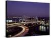 Leonard P. Zakim Bridge at Night-Carol Highsmith-Stretched Canvas