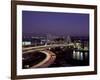 Leonard P. Zakim Bridge at Night-Carol Highsmith-Framed Photo