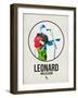 Leonard Watercolor-David Brodsky-Framed Art Print