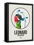 Leonard Watercolor-David Brodsky-Framed Stretched Canvas