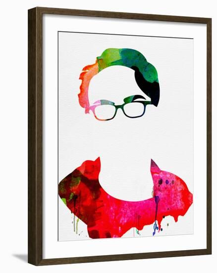 Leonard Watercolor-Lora Feldman-Framed Art Print