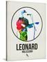 Leonard Watercolor-David Brodsky-Stretched Canvas