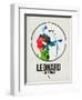 Leonard Watercolor-David Brodsky-Framed Premium Giclee Print