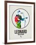 Leonard Watercolor-David Brodsky-Framed Art Print