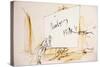 Leonardo 100 (drawing)-Ralph Steadman-Stretched Canvas