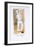 Leonardo 128, Unfinished Bellini Fresco Siena (drawing)-Ralph Steadman-Framed Giclee Print