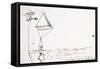 Leonardo 140 (drawing)-Ralph Steadman-Framed Stretched Canvas