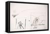 Leonardo 200 (drawing)-Ralph Steadman-Framed Stretched Canvas