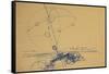 Leonardo 62 (drawing)-Ralph Steadman-Framed Stretched Canvas