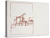 Leonardo 75 (drawing)-Ralph Steadman-Stretched Canvas