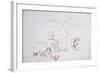 Leonardo 86 (drawing)-Ralph Steadman-Framed Giclee Print