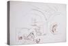 Leonardo 86 (drawing)-Ralph Steadman-Stretched Canvas