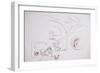 Leonardo 86 (drawing)-Ralph Steadman-Framed Giclee Print