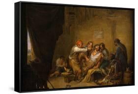 Leonardo Alenza y Nieto / 'The Tooth-puller', 1844, Spanish School, Oil on canvas, 38 cm x 45,5 ...-Leonardo Alenza-Framed Stretched Canvas