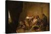 Leonardo Alenza y Nieto / 'The Tooth-puller', 1844, Spanish School, Oil on canvas, 38 cm x 45,5 ...-Leonardo Alenza-Stretched Canvas