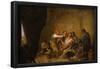 Leonardo Alenza y Nieto / 'The Tooth-puller', 1844, Spanish School, Oil on canvas, 38 cm x 45,5 ...-Leonardo Alenza-Framed Poster