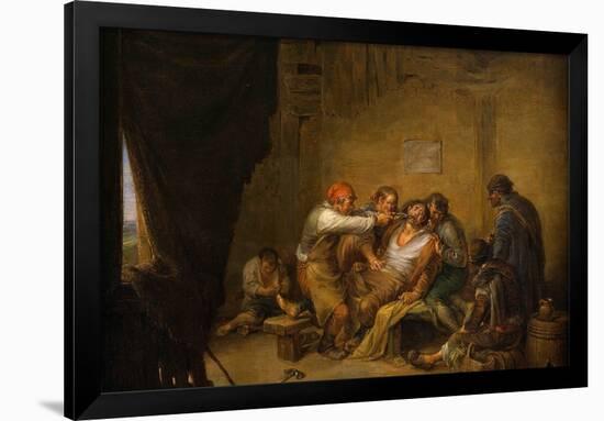 Leonardo Alenza y Nieto / 'The Tooth-puller', 1844, Spanish School, Oil on canvas, 38 cm x 45,5 ...-Leonardo Alenza-Framed Poster