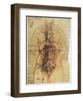 Leonardo: Anatomy, C1510-Leonardo da Vinci-Framed Giclee Print